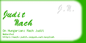 judit mach business card